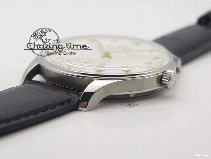 MIROTIME 0322 Sustainable Portuguese IW545408 White Dial ZF 1:1 Best Edition On Dark Blue Leather Strap 7335